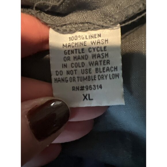 Luna Luz Linen Sleeveless Midi Dress SZ XL Lagenlook - Picture 2 of 7